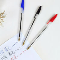Bolígrafo De Punto Cómodo 1.0mm Para Escritura Suave Y Diario Tinta Negra/Azul/Roja 10/15 Piezas Material Plástico - details 6