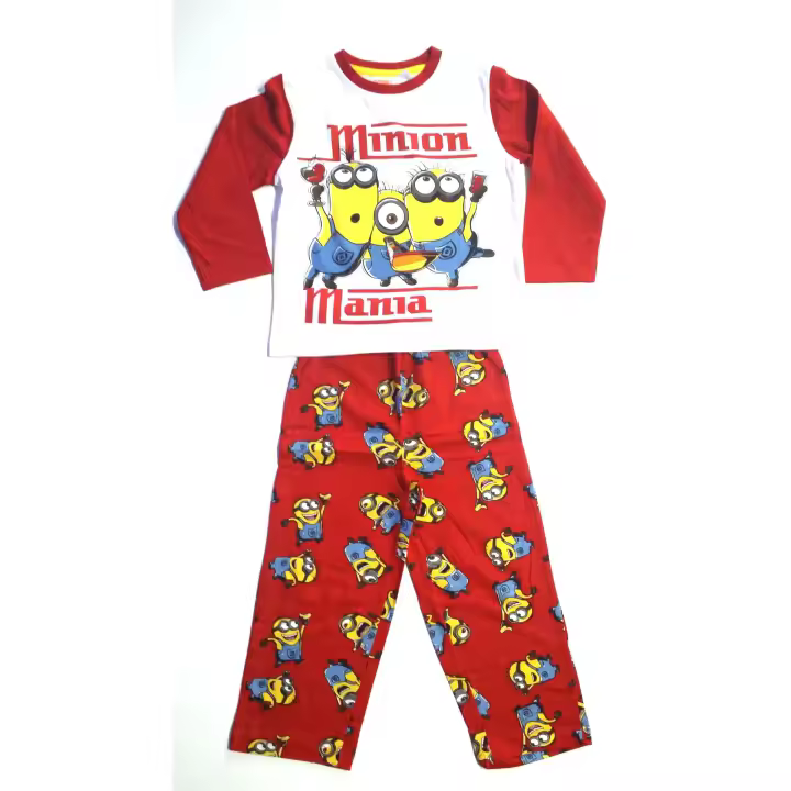 Pijama manga larga niño Minions - Minion manía 4 años 104cm rojo Raíz MERCHAN-STORE Pijama - 1