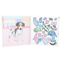 Top Model cuaderno con pegatinas para vestir perritos Depesche calcomanía Dress me Doggy - details 3