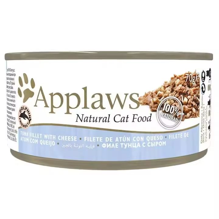 Applaws Lata Gatos Adultos Atún con Queso  Comida húmeda en lata para gatosadultos de Applaws - 1