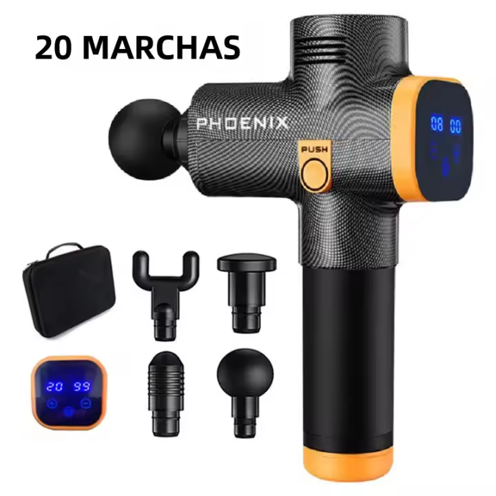 Masajeador Eléctrico De Fascia Phoenix A2 Para Relajación Muscular Con Pantalla LCD Tissue De Masaje Profundo Para Cuerpo Y Cuello - 1