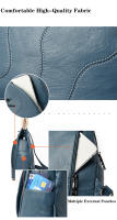 Mochila De Cuero De Alta Calidad Para Mujer Gran Capacidad Antirrobo Para Viajes Bolsa De Hombro Escolar Para Adolescentes Chicas - details 2