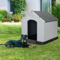 7H SEVEN HOUSE Caseta De Resina Para Perros 7house | Refugio Cómodo y Duradero | Dimensiones 66,5x73,6x69,5cm | Casa de Plástico 100% Reciclable | Uso Interior y Exterior - details 0