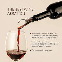 Aerador De Vino Premium De Cristal SUNFILI Tapa De Botella De Licor Espigón Para Bar Accesorio Para Amantes Del Vino - details 2