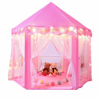Carpa Grande Para Niños Juego De Princesa Torreón De Juguetes Para Interior Y Exterior Casa De Juegos Con Piscina De Bolas Para Bebés - details 0