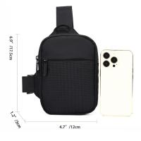 Bolsa De Pecho Para Hombre Small Canvas Crossbody Fashion Mini Sling Sport Bolso De Hombro Para Teléfono Y Accesorios - details 1