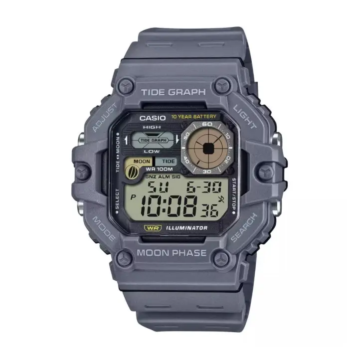 ​Reloj deportivo hombre Casio WS-1700H-8AV Gráfico de Mareas Fases Lunares 48.6mm 100m WR 10 años batería - 1