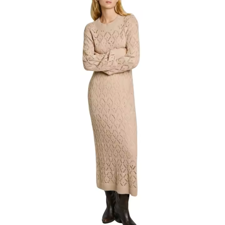 HAILEY DRESS 833LIGHT BEIGE - 1