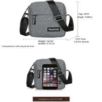 Bolso De Hombro De Nylon Para Hombre Color Sólido Bolso Cruzado Casual Y Moda Retro Estilo Europeo Y Americano - details 2