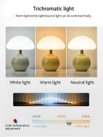 Lámpara De Mesa USB Con Ondas De Luz En Forma De Hongos En Colores Rosa Amarillo Rojo Blanco Verde Iluminación Decorativa Para Dormitorio Luz Nocturna Luz De Escritorio - details 4