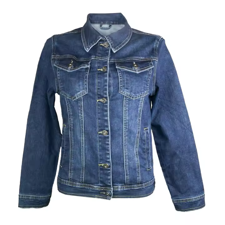 Chaqueta Cazadora vaquera mujer chaqueta con botones casual - 1