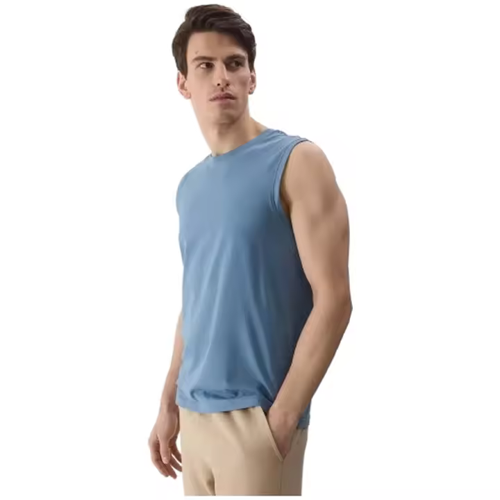 Camisetas S/M marca 4F modelo Tslem075-32S para hombre en color azul - 1