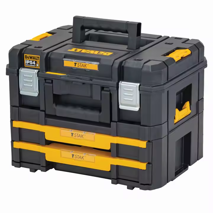 Dewalt DWST83395-1 - COMBO: MALETA MULTIÚSOS IP54 TSTAK + CAJONERA DOBLE TSTAK - 1