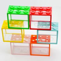 Pequeño Acuario En Forma De Cilindro Para Peces Ornamentales Tanque De Betta Tailandés Con 6 Agujeros Transparencia Alta Pila Stackable - details 0