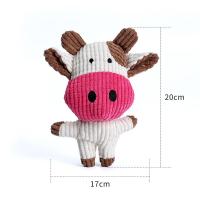 Juguetes De Peluche Para Perros Y Gatos Suaves Con Sonido De Silbido Peluche De Vaca Conejo Squirrel Juguetes Masticables Para Mascotas - details 4