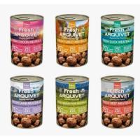 Arquivet pack de 6 latas de albóndigas para perros de varios sabores 400gr. Albóndigas de 6 sabores: Pollo, Pavo, Pato, Cordero, cerdo ibérico y terneramuy sabrosas y digestibles - details 0