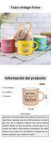 Pack de 6 a 30 unidades de tazas con frases, Tazas de cerámica con frases, regalos para invitados boda, detalles boda invitados, detalles bautizo para invitados, No personalizable, bodas ideas, Regalantes.com - details 0