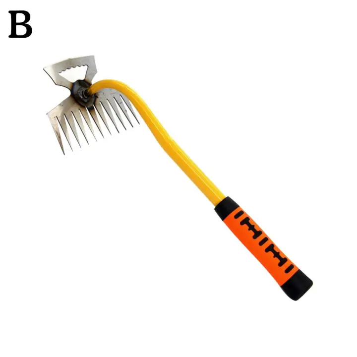 Rake Manual De Jardín Duradero Para Eliminación De Malas Hierbas Y Cultivo Adecuado Para Jardín Y Agricultura B1D0 - 1