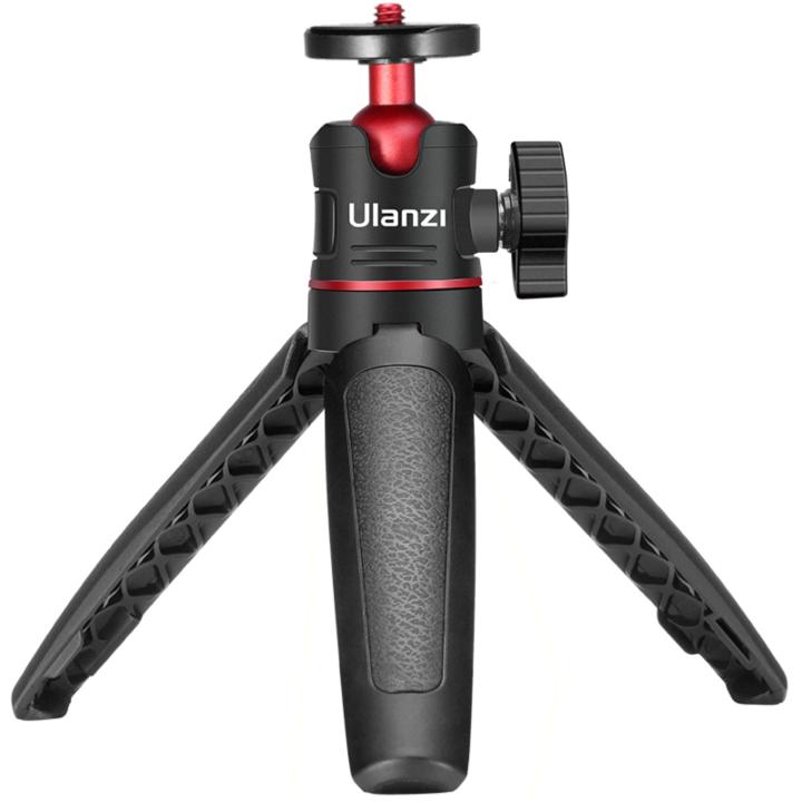 Ulanzi Trípode Extensible y Mango 2-en-1 para Móvil y Cámara MT-08 Diseño portátil Mango de silicona antideslizante, hebilla de seguridad y extensión ajustable, compatible dispositivos 1/4" -INCLUYE ABRAZADERA MOVIL ST-07 GRATIS