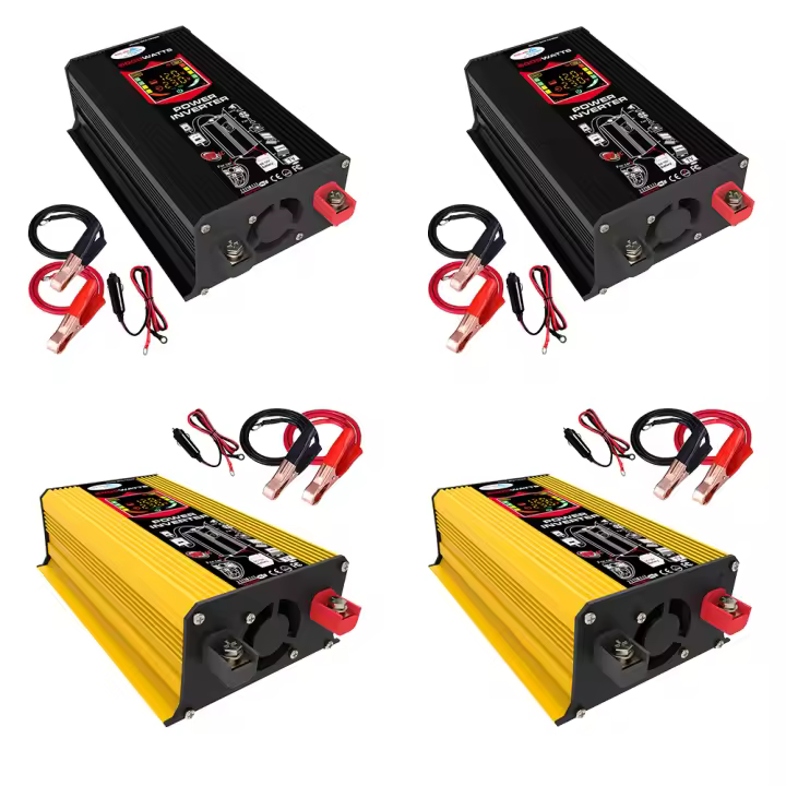 Inversor De Coche Inteligente 6000W Dual USB Poder Inteligente Inversor DC 12V a AC 110V 220V Con Pantalla LCD Para iPad Teléfono - 1