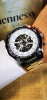 Reloj Mecánico WINNER Clásico Esqueleto Para Hombres Manos Luminosas Correa De Acero Inoxidable Marca De Lujo Forsining Reloj De Pulsera - details 16