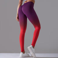 Leggings De Yoga Con Control De Abdomen Y Cambio Gradual High Waisted Para Mujer Fitness Running Entrenamiento Sin Costuras - details 37
