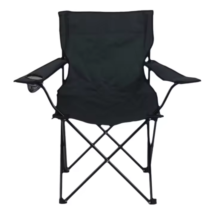Silla plegable profesional para acampar, respaldo ergonómico con soporte Lumbar, reposabrazos acolchados, bolsa integrada con cremallera, silla de pesca para - 1