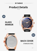 Reloj De Cuarzo SYNOKE Para Hombre Estilo Casual Con Calendario Y Luz Nocturna Impermeable Año Nuevo 2024 Moda Y Negocios - details 8
