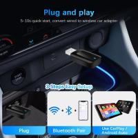 Adaptador Wireless Carplay Android Auto 2en1 Dongle Inteligente 2024 5G WIFI Para iPhone Y Android Compatible Con Volvo Benz MG Kia Chery VW - details 5