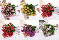 12 Bundles De Flores Artificiales Daisy UV-Resistentes Colores Mixtos Seda Falsa Para Decoración Al Aire Libre - details 0