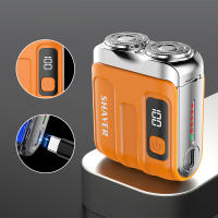Afeitadora Eléctrica Inteligente Mini Doble Hoja Con Pantalla Digital Recargable Para Hombres Regalo Para Hombres Afeitadora De Barba Y Cara Potente Y Eficiente - details 3