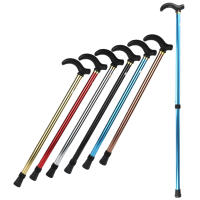 Bastón De Caminar Ajustable 2 Secciones Estable Antideslizante Para Ancianos Escalada Montañosa Con Mango De Plástico - details 0