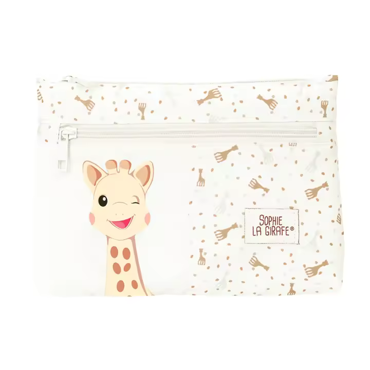 PORTATODO GDE. 2 CREMALLERAS SOPHIE LA GIRAFE HONEY - 1