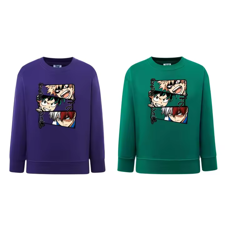 Sudadera de niño sin capucha - My Hero Academy - Marca JHK - Algodón /Poliéster - Cuello Redondo - 1