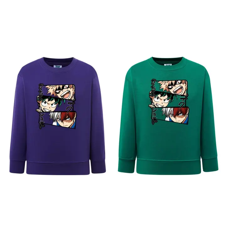 Sudadera de niño sin capucha - My Hero Academy - Marca JHK - Algodón /Poliéster - Cuello Redondo - 1
