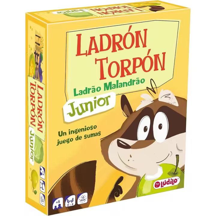 Lúdilo -Juego de Mesa Ladrón Torpón Jr | para Niños de 5 Años | Suma y Aprende con Diversión - 1