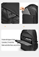 Mochila Unisex Ligera Para Viajes Y Tiempo Libre Capacidad Grande Estilo Casual Con Bolsillo Para Computadora Material Oxford - details 10