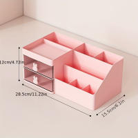 Caja De Mostrador Para Maquillaje Unisex Adulto Con 2 Cajones Gran Capacidad Montaje De Tensión Terminado En Plástico - details 2