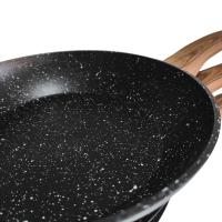 Set de 3 Sartenes de Aluminio Forjado 20/24/28 cm con Revestimiento Antiadherente de Mármol 3 Capas, Mango Ergonómico de Silicona, Aptas para Cocina de Inducción, Gas y Vitrocerámica - details 5