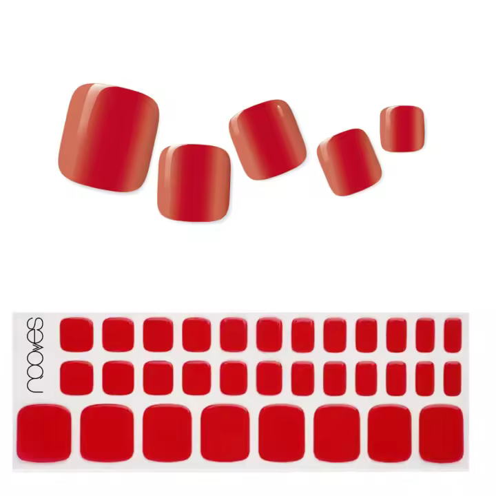 NOOVES NAILS Láminas de Uñas de Gel Precurado Premium para Pies - Mezzanote - Esmalte en Gel Semipermanente  Diseño de Uñas de Pedicura  Láminas de Uñas Pegatinas de Gel - 1