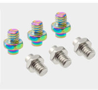MUQZI 10pcs Tornillos Para Pedal De Bicicleta Acero Inoxidable Aleación De Aluminio Antideslizante Pin De Pedal MTB Piezas De Bicicleta - details 6