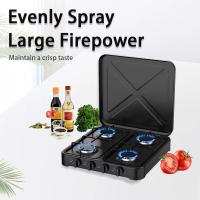 Estufa de Gas para Camping, Cocina de Gas de Mesa de Acero Inoxidable de 5,4 KW, Estufa de Camping portátil con 4 quemadores, Control de Temperatura Ajustable, Encendido automático, - details 1