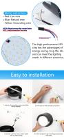 Lámpara De Pared LED Impermeable IP66 6W 12W Con Sensor De Movimiento Radar Para Interior Y Exterior Iluminación Decorativa Para Pasillo Farol De Puerta - details 4