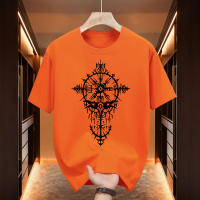 Camiseta De Verano Para Hombre Estilo Casual Vintage Con Estampado Vikingo Manga Corta Top Ligero Para Primavera Y Verano - details 5