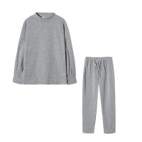 Conjunto De Dos Piezas Para Mujer De Otoño E Invierno Suéter De Cuello Alto Casual Color Sólido Pantalones Conjunto De Moda - details 14