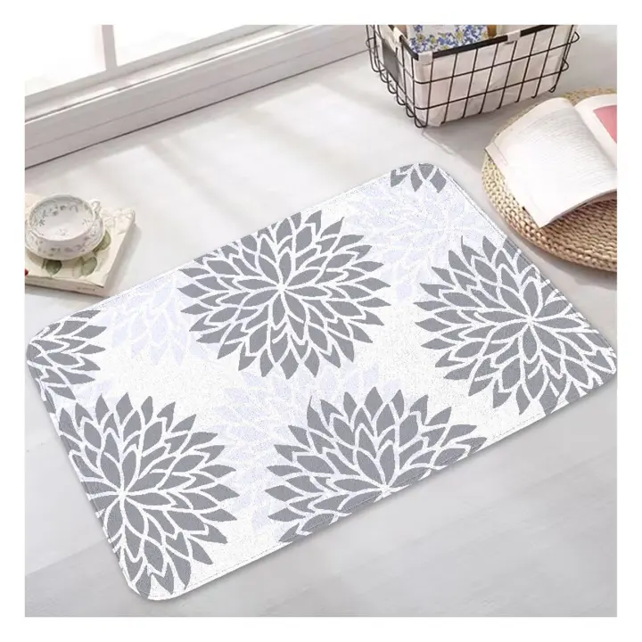 Carpetas De Piso Antideslizantes Suaves Para Dormitorio Sala De Estar Cocina Baño Tapete De Piso De Poliéster 100% Decoración Para El Hogar - 1
