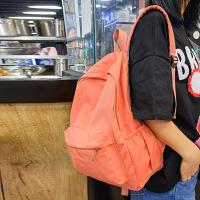 Mochila De Niña Sencilla Y De Color Unido Para Adolescentes Hecha De Nylon Bolsa Escolar Para Viajes Y Uso Diario - details 2