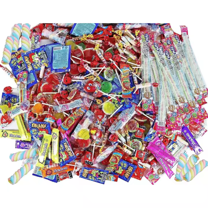 WikiMark Mega Pack 300 Chuches, Golosinas y Caramelos - Sin Alérgenos. para Fiestas de Cumpleaños Infantiles, Navidad, Halloween, Relleno Piñatas - Sin Gluten y Sin Leche. - 1