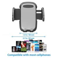 TEMCO Soporte Movil Coche, Adecuado para Salida de Aire, Soporte con Pinza Potentes De Clip, Enganche de Salida de Aire del Montaje del Coche para teléfono Compatible con Huawei, Xiaomi, iPhone, Samsung y Más. - details 1