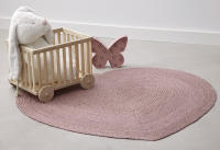 Alfombra de Yute en Forma de Corazón Rosa- Parentesi Quadra - details 1